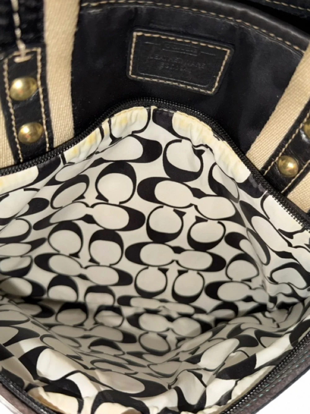 Coach Black Hampton Tote, good condition, lots of space❤️❤️ - Picture 6 of 14